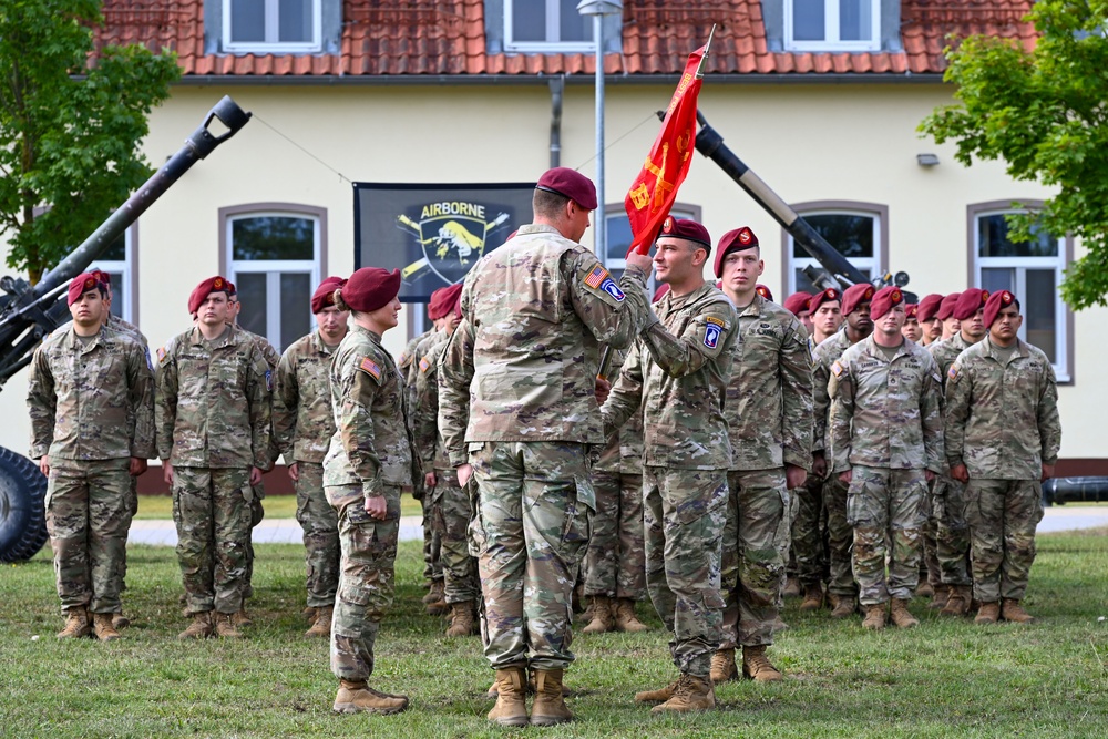 Bull Battery 4-319th Change of Command