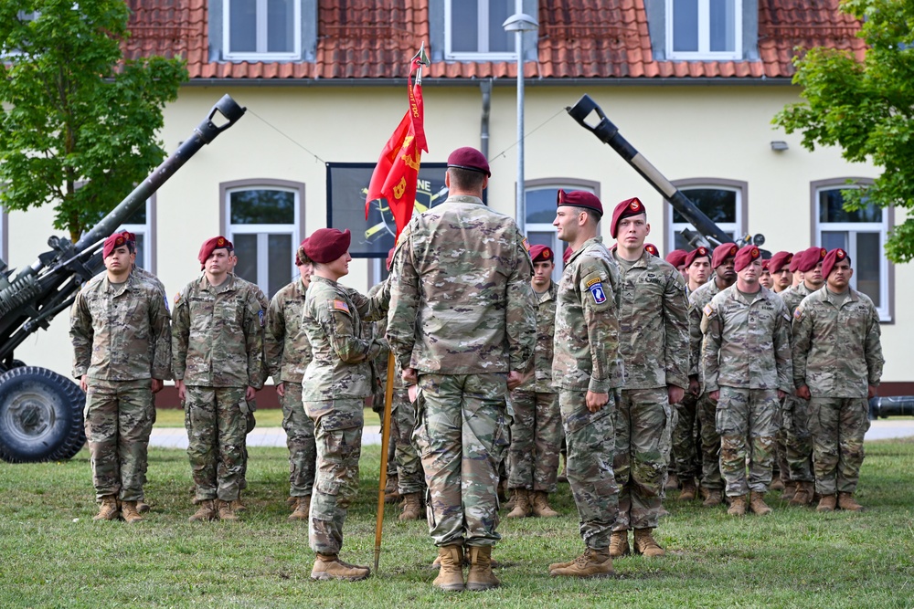 Bull Battery 4-319th Change of Command