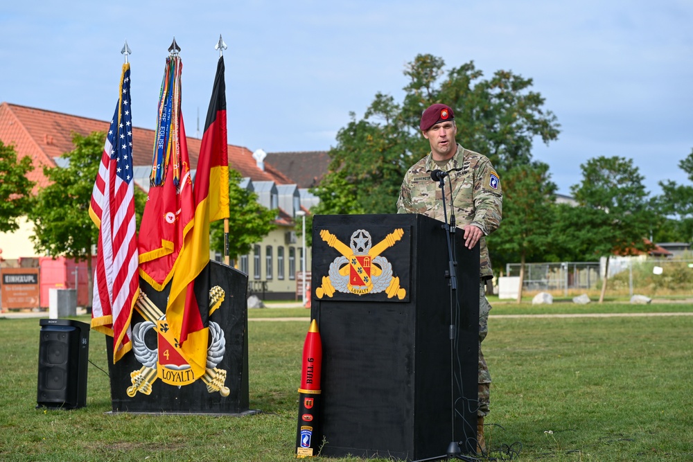 Bull Battery 4-319th Change of Command