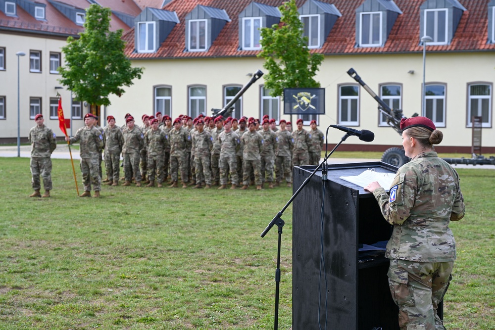 Bull Battery 4-319th Change of Command