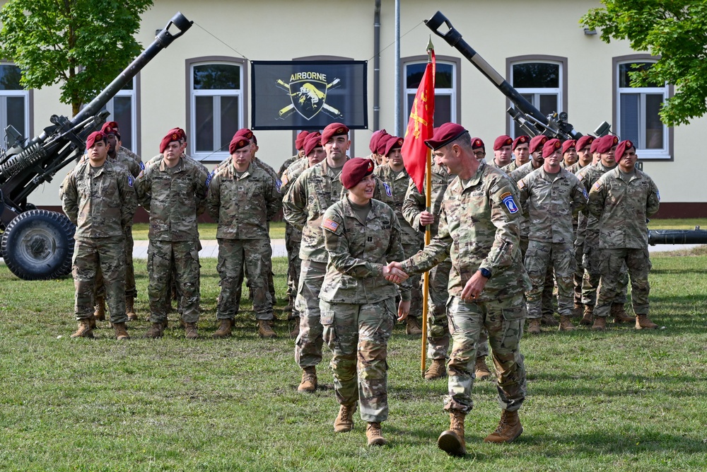Bull Battery 4-319th Change of Command