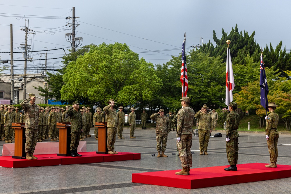 U.S. Army’s 25th Infantry Division, Japan Ground Self-Defense Force, and Australian Army Unite for Yama Sakura 89 during the Opening Ceremony