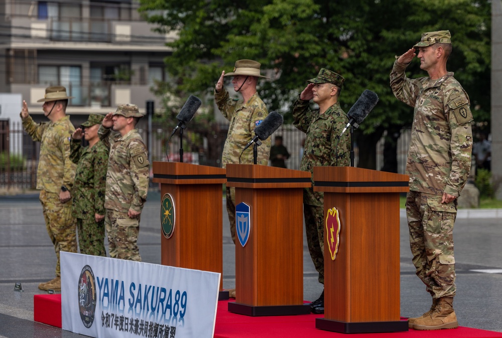 U.S. Army’s 25th Infantry Division, Japan Ground Self-Defense Force, and Australian Army Unite for Yama Sakura 89 during the Opening Ceremony