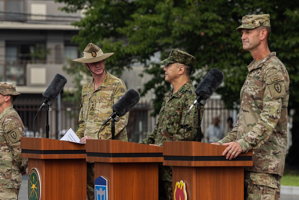 U.S. Army’s 25th Infantry Division, Japan Ground Self-Defense Force, and Australian Army Unite for Yama Sakura 89 during the Opening Ceremony