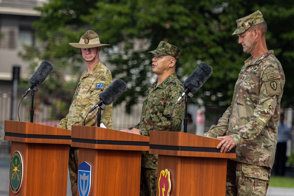 U.S. Army’s 25th Infantry Division, Japan Ground Self-Defense Force, and Australian Army Unite for Yama Sakura 89 during the Opening Ceremony