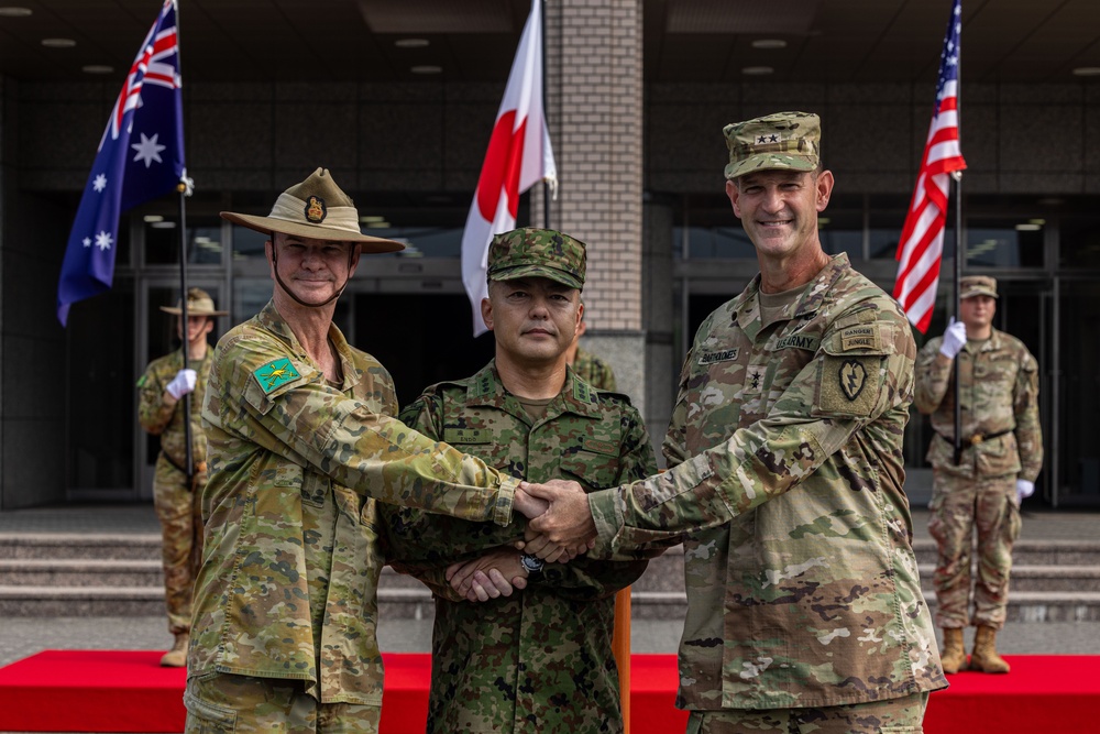 U.S. Army’s 25th Infantry Division, Japan Ground Self-Defense Force, and Australian Army Unite for Yama Sakura 89 during the Opening Ceremony