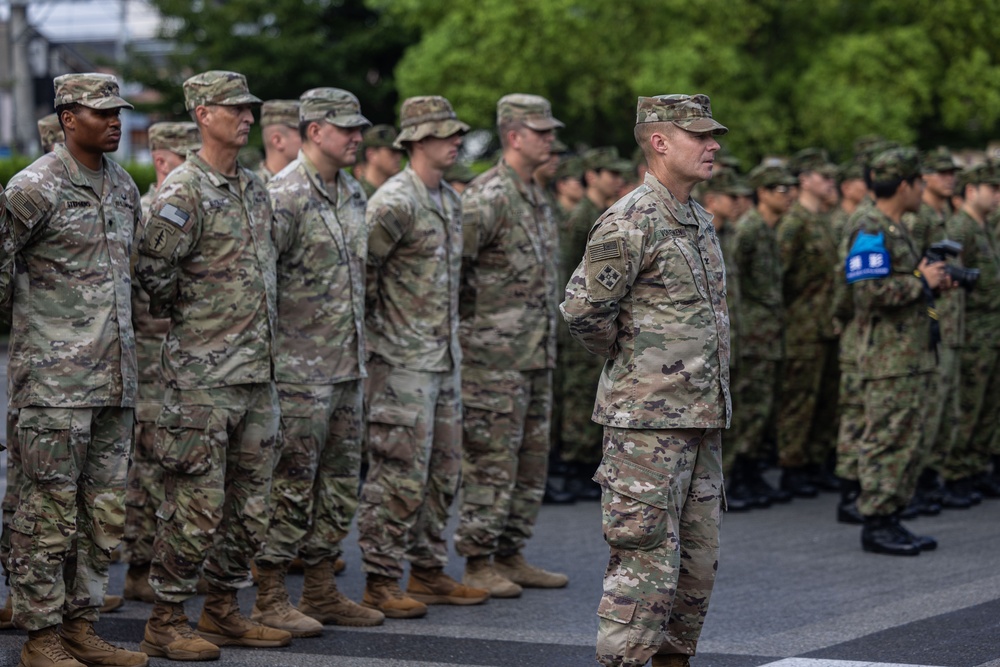 U.S. Army’s 25th Infantry Division, Japan Ground Self-Defense Force, and Australian Army Unite for Yama Sakura 89 during the Opening Ceremony