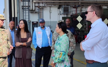 US Senate Committee on Appropriations professional staffers visit Coleman APS-2 worksite