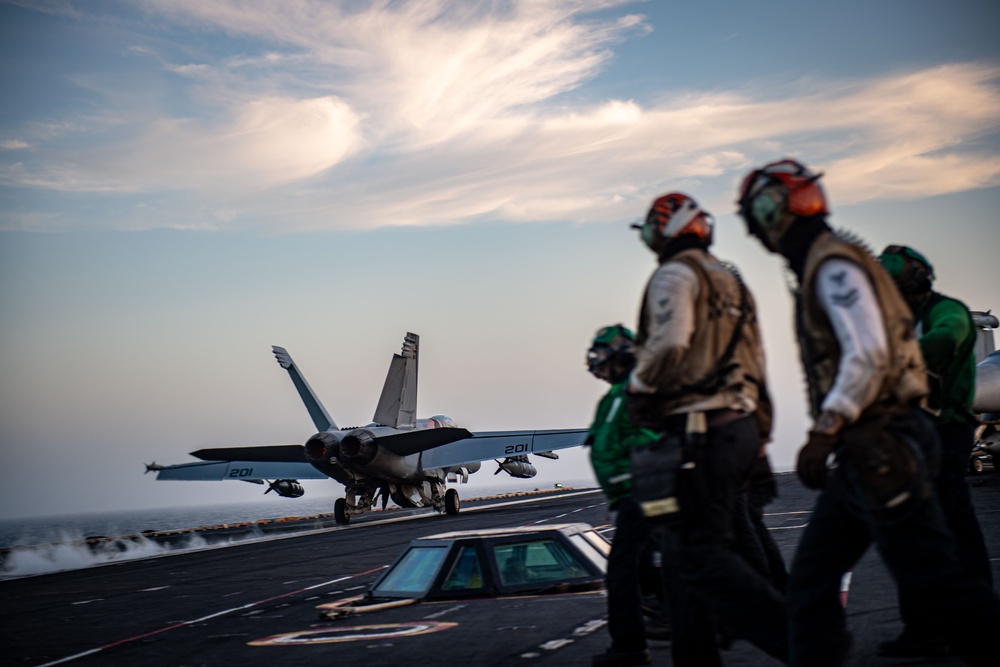 Nimitz Sailors Conduct Flight Operations