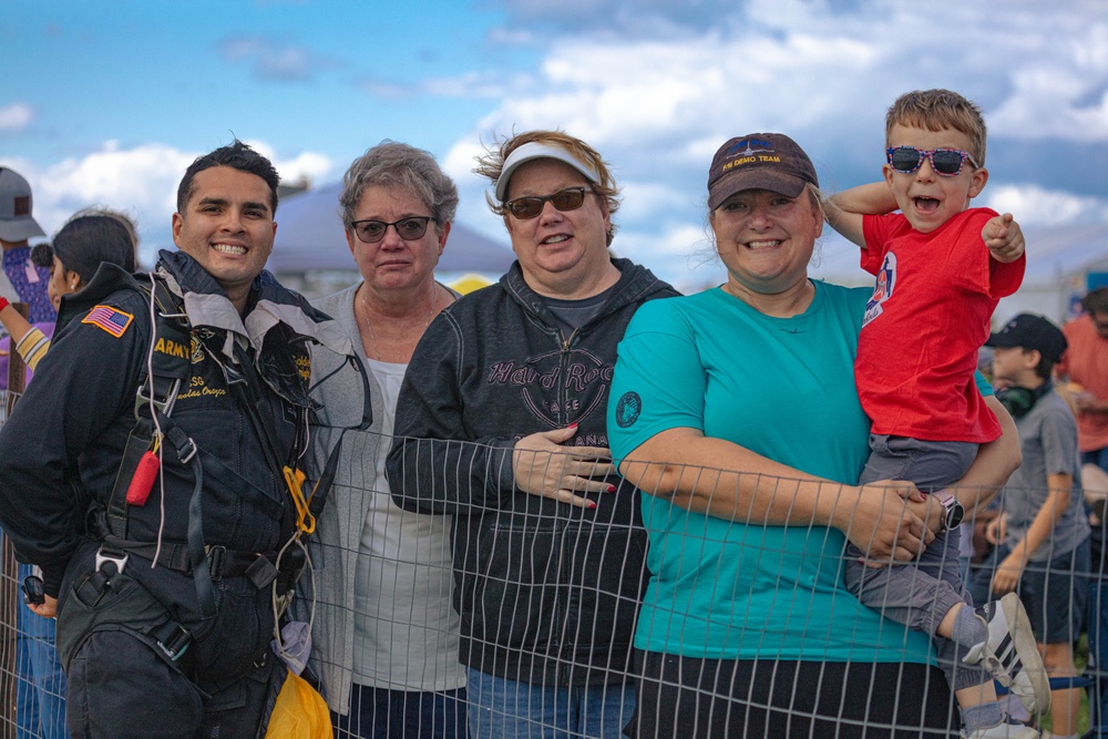 U.S. Army Parachute Team at The Quad City Airshow