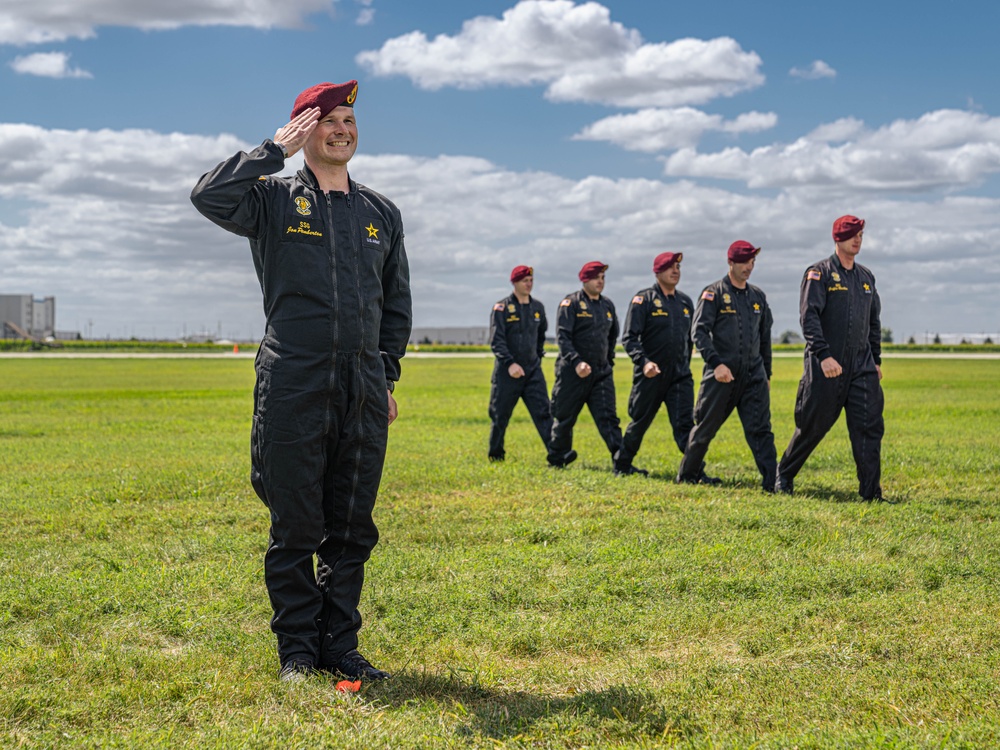 U.S. Army Parachute Team at The Quad City Airshow