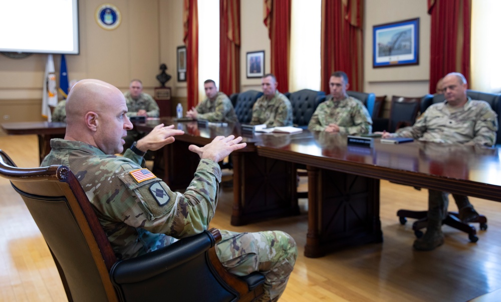 Director of the Army National Guard, Lt. Gen. Jonathan Stubbs, Speaks with JTF Leadership