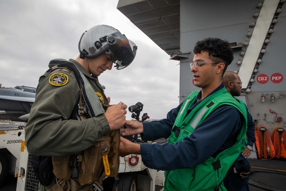 USS Gerald R. Ford (CVN 78) Sailors Conduct a Video Shoot