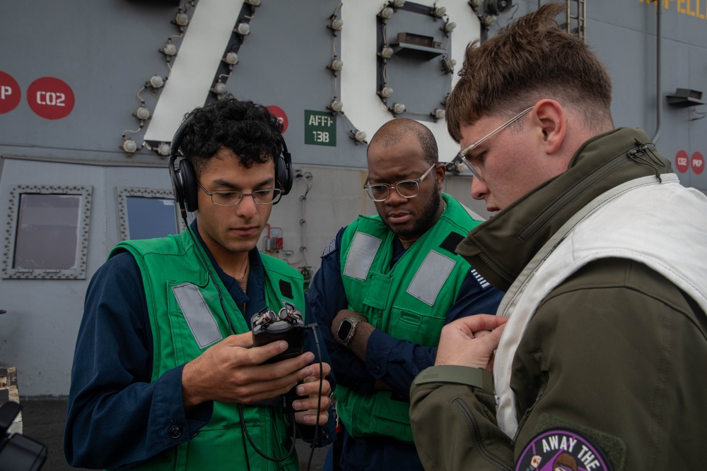 USS Gerald R. Ford (CVN 78) Sailors Conduct a Video Shoot
