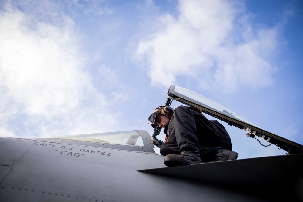 USS Gerald R. Ford (CVN 78) Sailor Conducts Maintenance