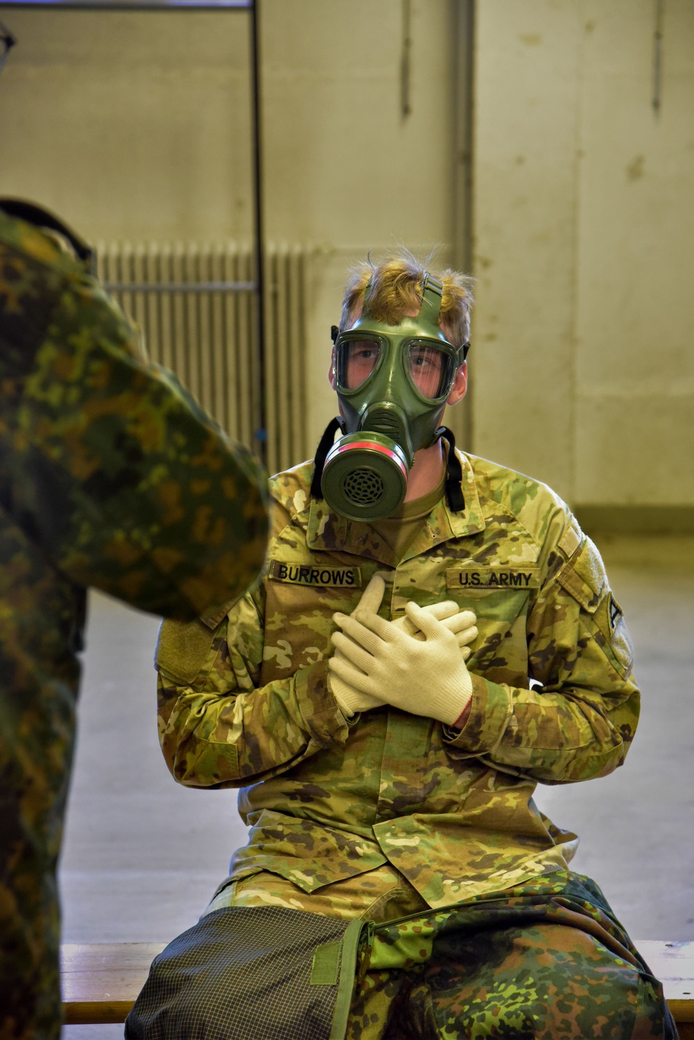 7th Army NCOA Participates in CBRN and Weapons familiarization for GAFPB