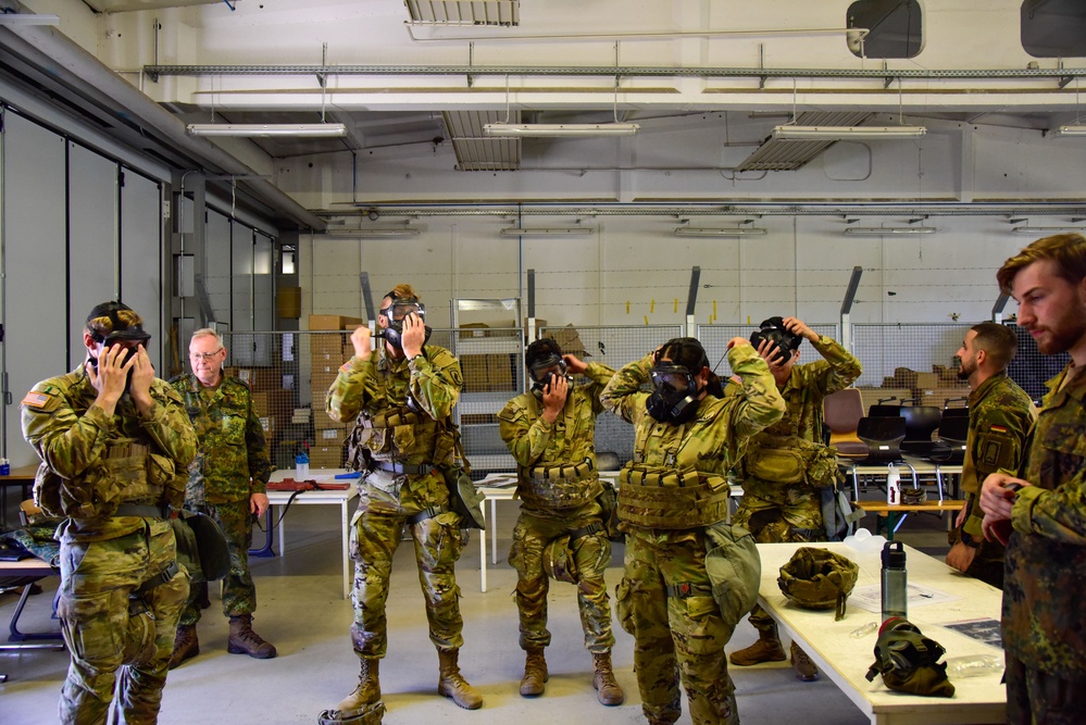 7th Army NCOA Participates in CBRN and Weapons familiarization for GAFPB