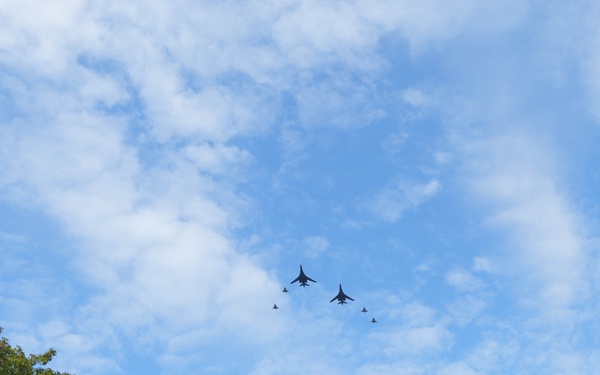 U.S. Congressman Visits Latvian Monument for Flyover