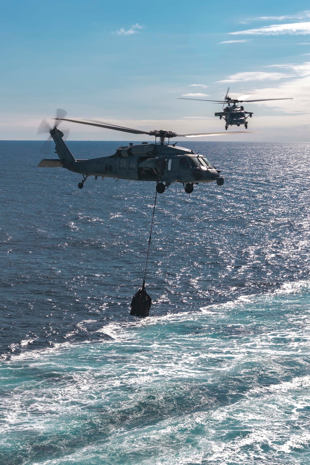 USS Gerald R. Ford (CVN 78) Conducts Logistics Replenishment in North Sea