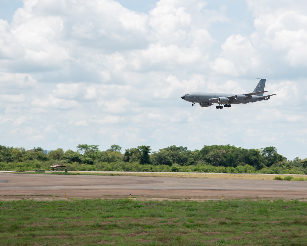 The Royal Thai Air Force, Washington and Utah Air National Guard participate in an air refueling event during Enduring Partners 2025