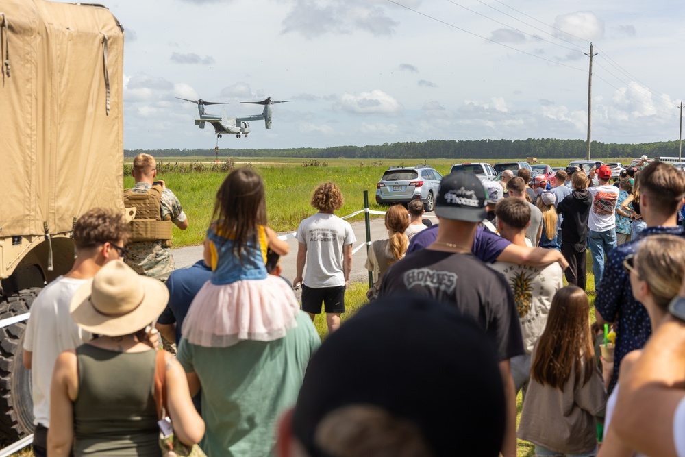 Service members enjoy SPMAGTF-ACM Family Day at Camp Davis