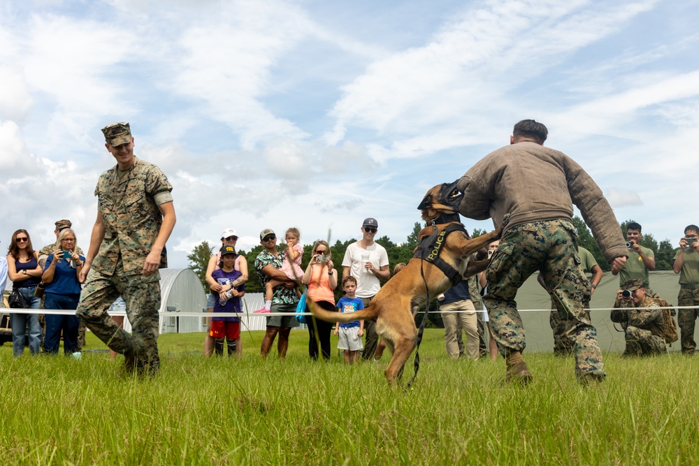 Service members enjoy SPMAGTF-ACM Family Day at Camp Davis