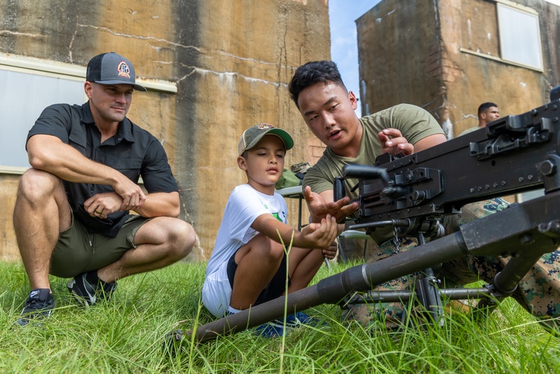 Service members enjoy SPMAGTF-ACM Family Day at Camp Davis