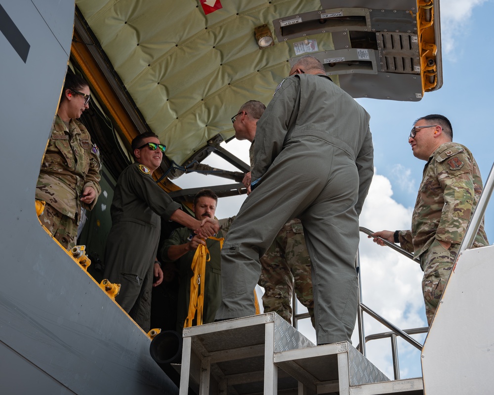 The Royal Thai Air Force, Washington and Utah Air National Guard participate in an air refueling event during Enduring Partners 2025