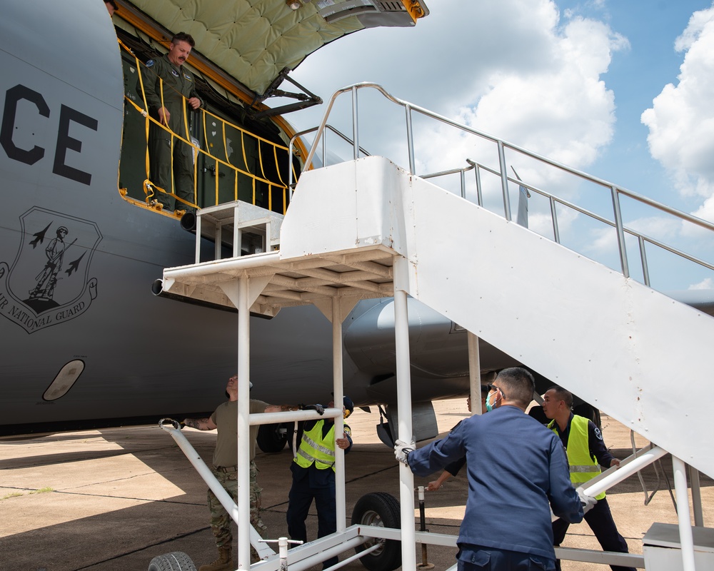 The Royal Thai Air Force, Washington and Utah Air National Guard participate in an air refueling event during Enduring Partners 2025