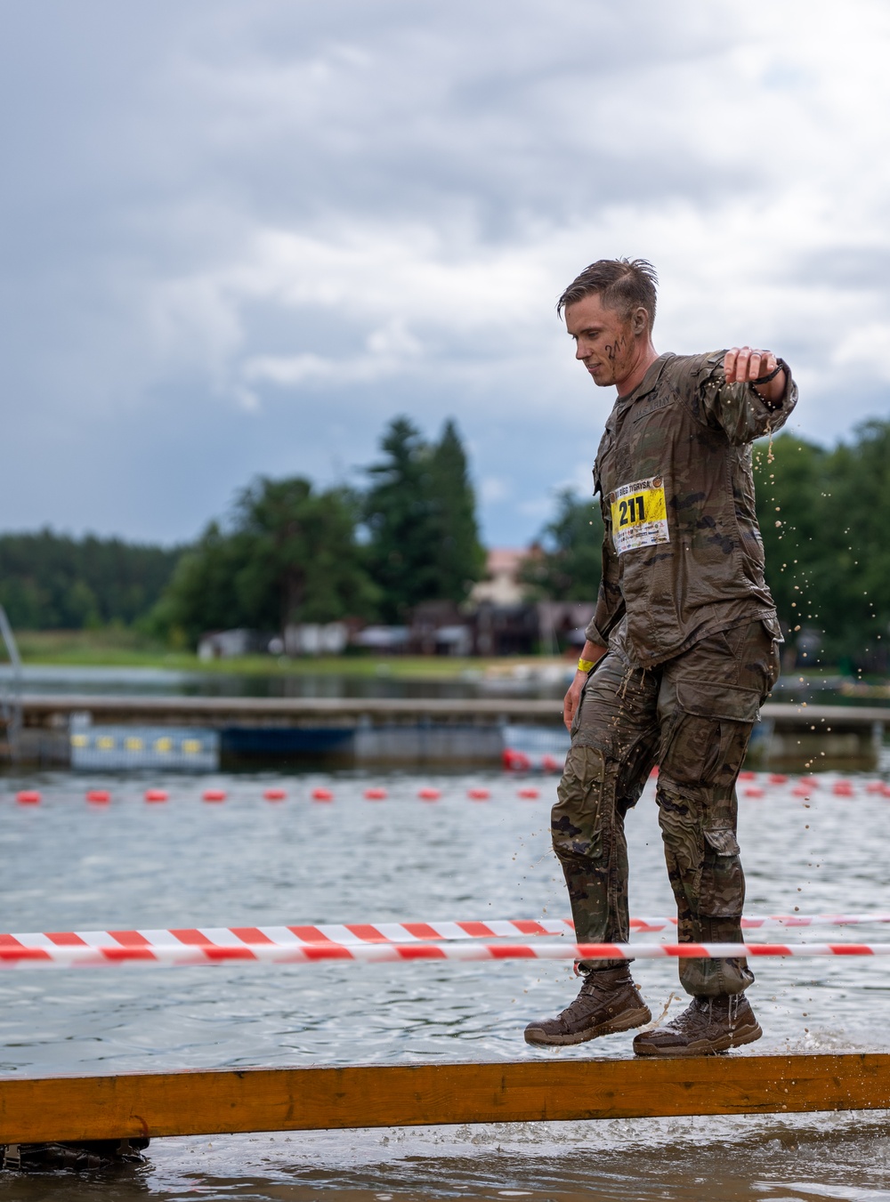 U.S. Soldier competes in Polish Tiger Run