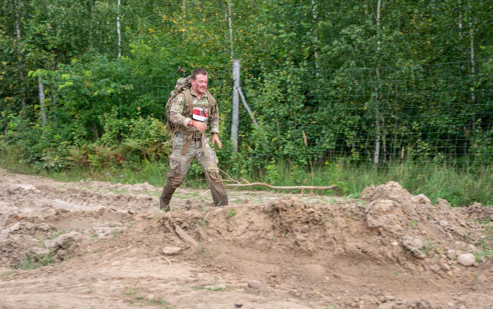 U.S. Soldier competes in Polish Tiger Run