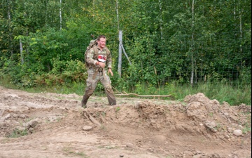 U.S. Soldier competes in Polish Tiger Run
