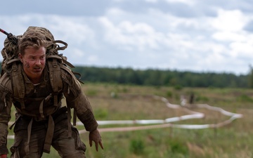 U.S. Soldier competes in Polish Tiger Run