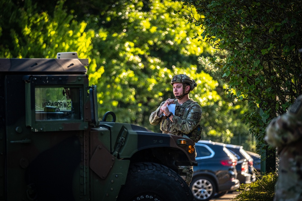 Defendimus soldiers conduct an Emergency Deployment Readiness Exercise at Sembach Kaserne