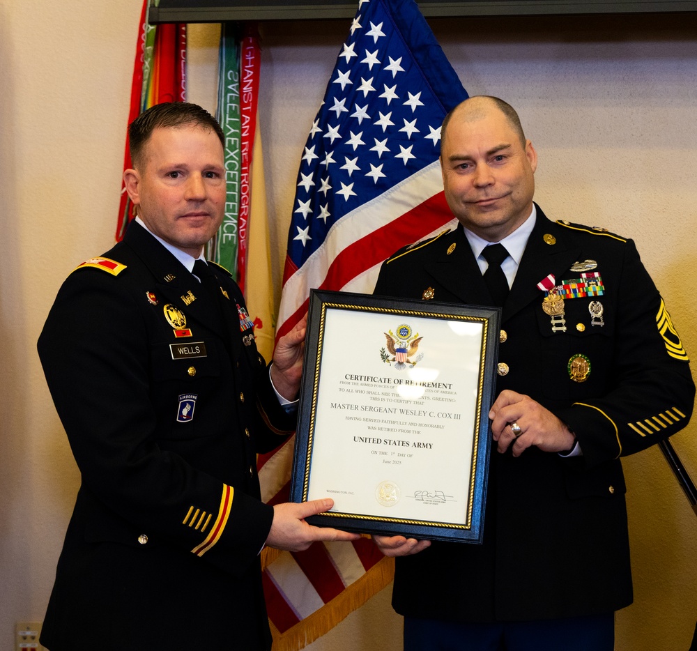 181st MFTB Conducts Retirement Ceremony