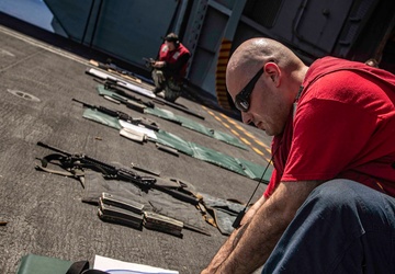 George Washington Conducts Small-Arms Qualification Course