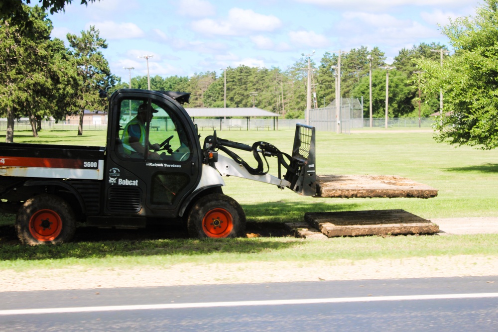 Fort McCoy grounds contractor helped kickstart sidewalk troop project work for 2025