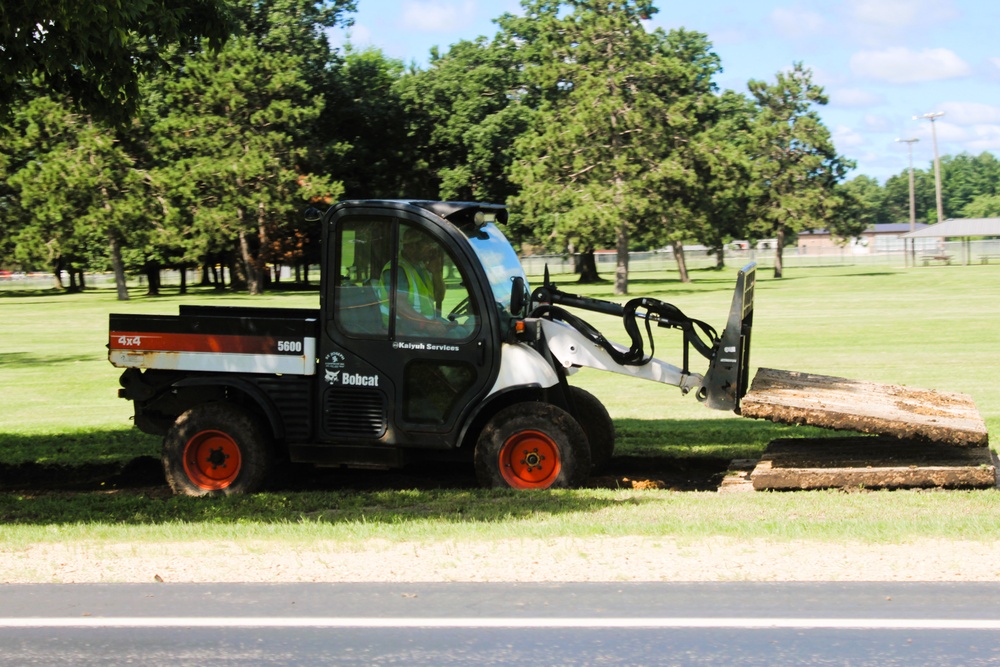 Fort McCoy grounds contractor helped kickstart sidewalk troop project work for 2025