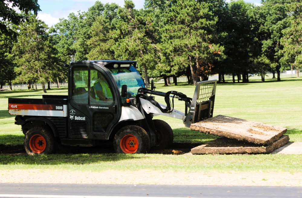 Fort McCoy grounds contractor helped kickstart sidewalk troop project work for 2025