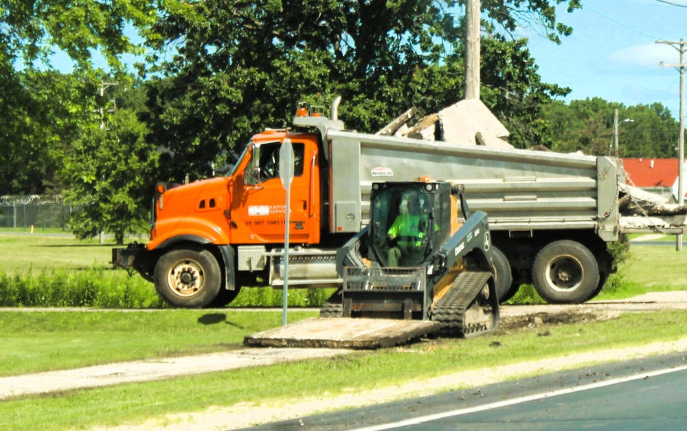 Fort McCoy grounds contractor helped kickstart sidewalk troop project work for 2025