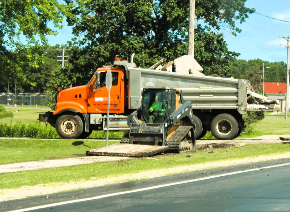 Fort McCoy grounds contractor helped kickstart sidewalk troop project work for 2025