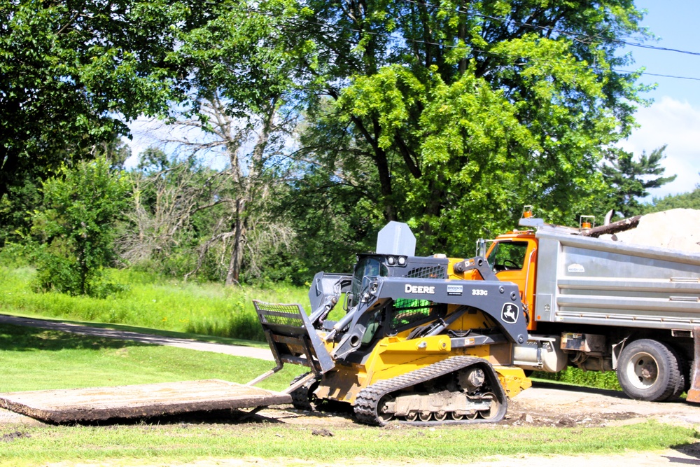 Fort McCoy grounds contractor helped kickstart sidewalk troop project work for 2025
