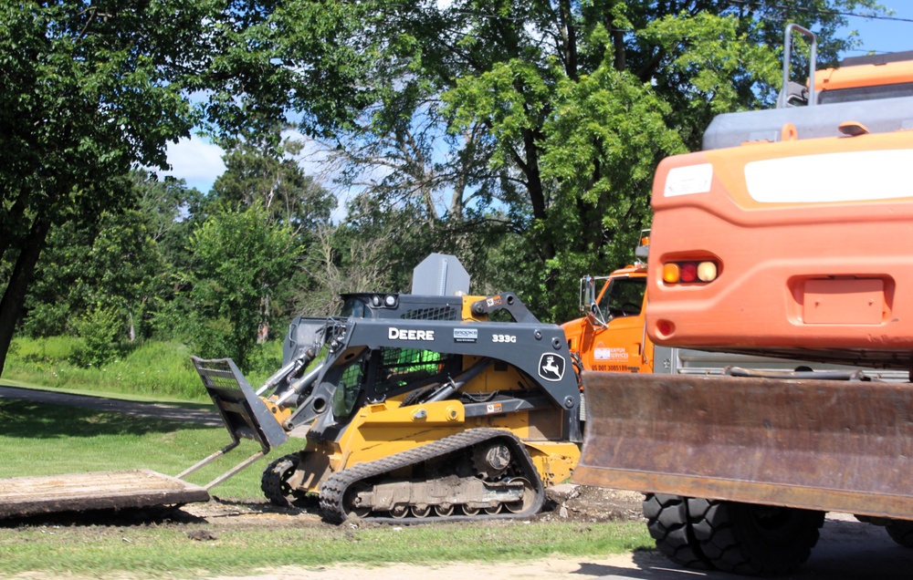 Fort McCoy grounds contractor helped kickstart sidewalk troop project work for 2025