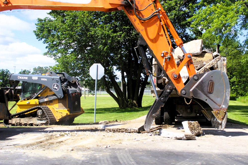 Fort McCoy grounds contractor helped kickstart sidewalk troop project work for 2025