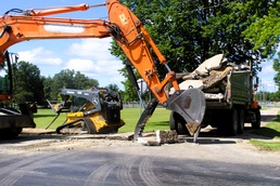 Fort McCoy grounds contractor helped kickstart sidewalk troop project work for 2025