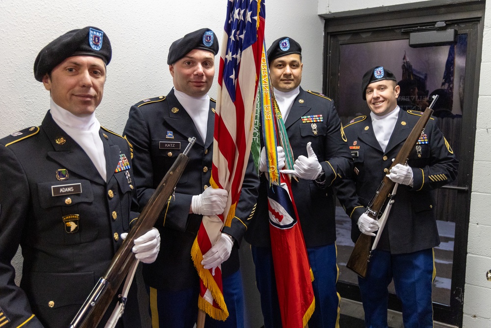 Soldiers Celebrate at Cabin Fever Dine In