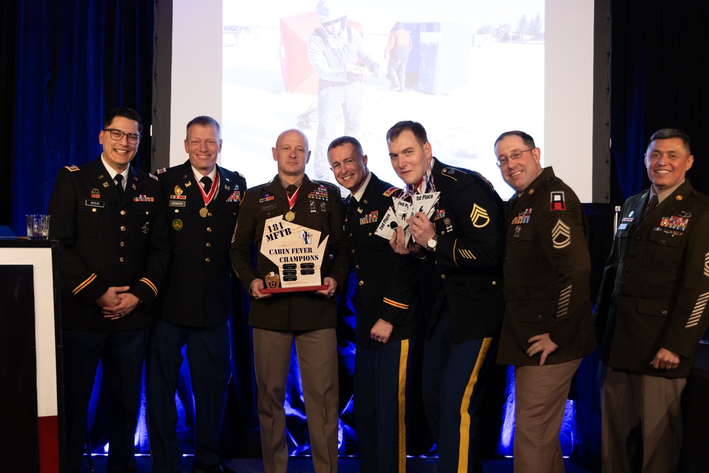 Soldiers Celebrate at Cabin Fever Dine In