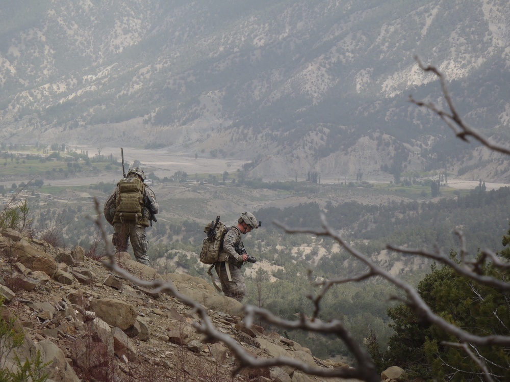 Heading down while on patrol