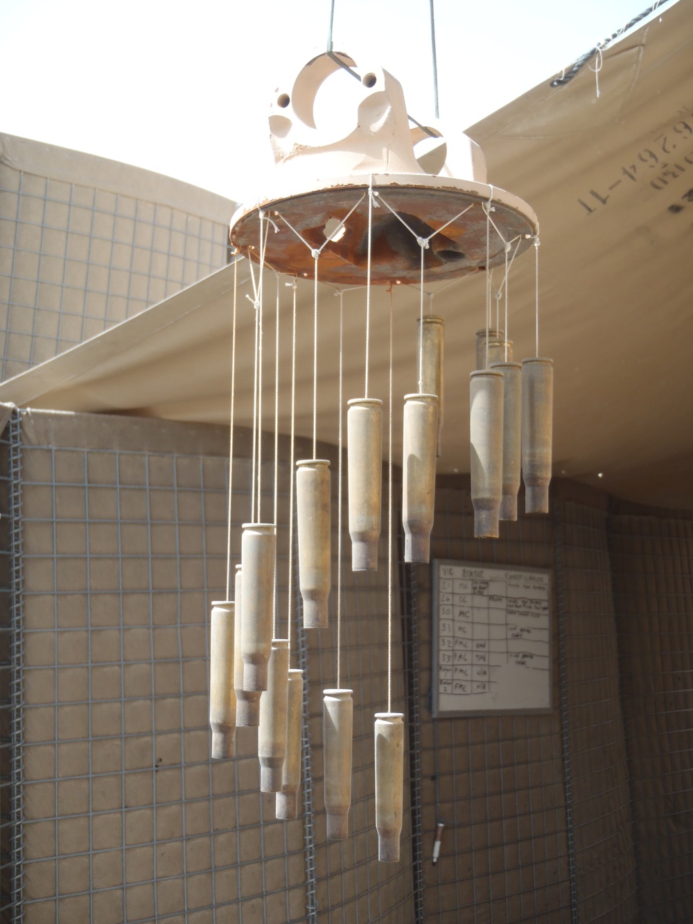 Wind chime from Forward Operating Base Orgun-E