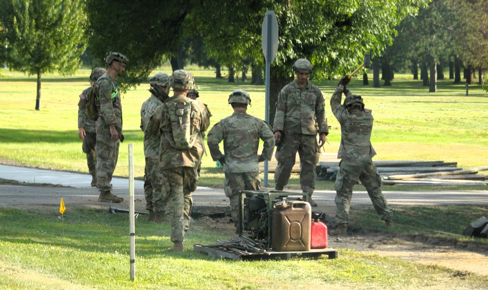 279th Engineer Utilities Detachment puts finishing touches on 2025 sidewalk troop project at Fort McCoy